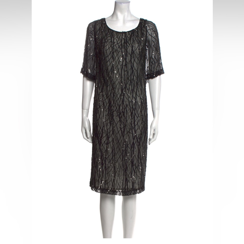 St john sequin black dress size XXL